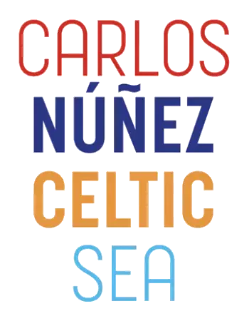 Carlos Núñez in una fotografia pubblicata sul suo sito ufficiale