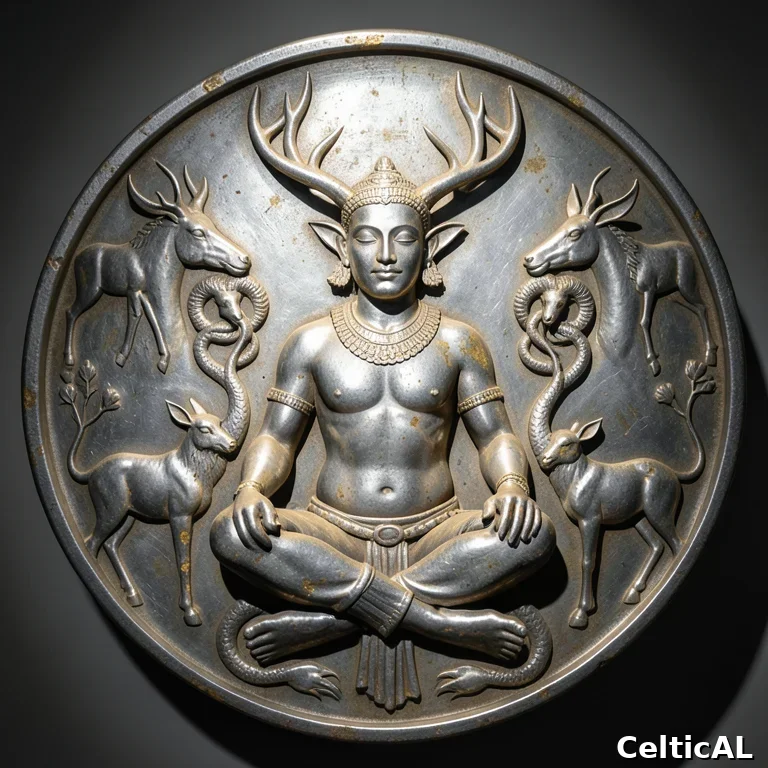 Cernunnos sulla placca del Calderone di Gundestrup