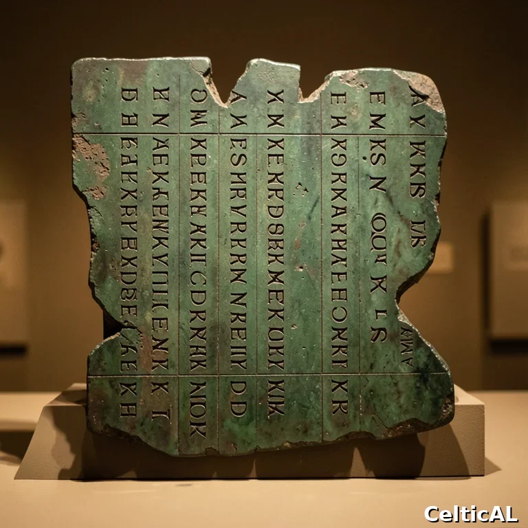 Calendario di Coligny: dettaglio della tavola di bronzo gallica
