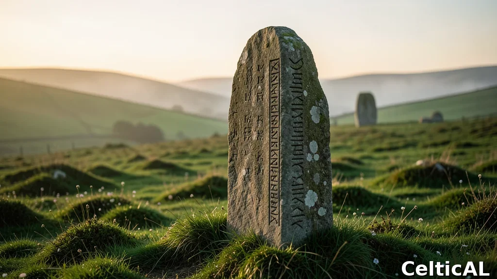 Nomi celtici: scrittura ogham incisa nella pietra