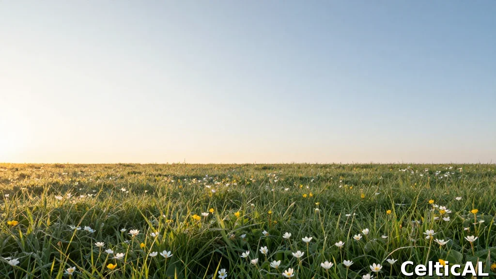 Alba di primavera nella mattina dell'equinozio